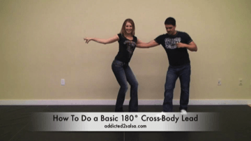 Salsa Dance Video Lessons The 180° Cross Body Lead with Turn