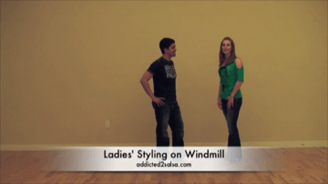 Salsa Dance Video Lessons The Windmill Combo with Ladies' Styling