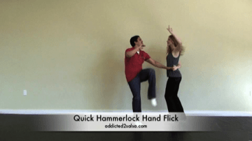 Salsa Dance Video Lessons Basic Salsa Dance Hammerlock Hand Flick